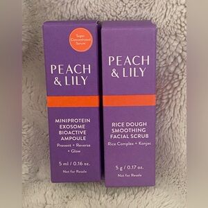 Peach & Lily mini travel skincare set new in boxes